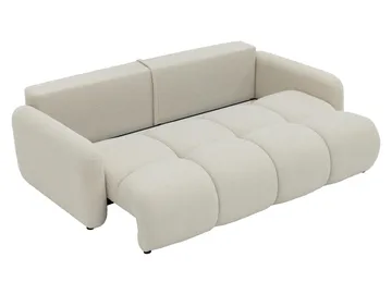 Durven 3-istuttava vuodesohva 160x200 cm säilytystilalla bouclé-kangasta - Beige - Huonekalut - Sohva - Vuodesohva - 3 istuttava vuodesohva