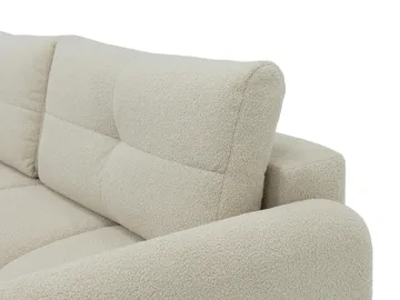 Durven 3-istuttava vuodesohva 160x200 cm säilytystilalla bouclé-kangasta - Harmaa - Huonekalut - Sohva - Vuodesohva - 3 istuttava vuodesohva