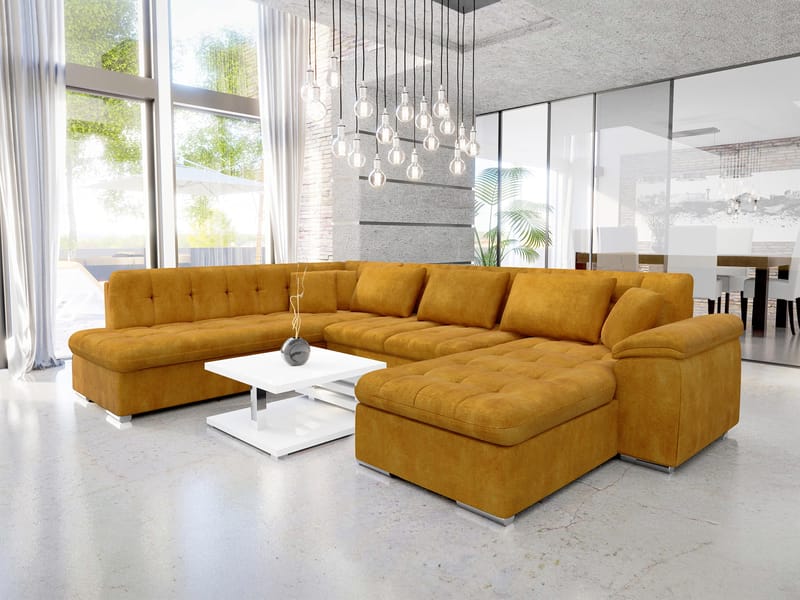 Dynir 6-istuttava U-sohva Divaanilla Oikea - Huonekalut - Sohva - Vuodesohva