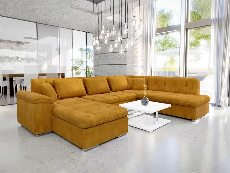 Dynir 6-istuttava U-sohva Divaanilla Vasen - Huonekalut - Sohva - Vuodesohva