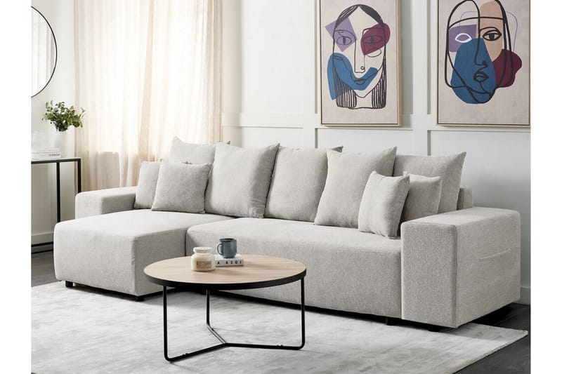 Dysis Kulmavuodesohva 3-istuttava - Harmaa/Musta - Huonekalut - Sohva - Vuodesohva