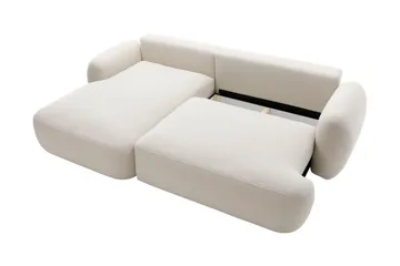 Efrem Vuodesohva Divaanilla 3-istuttava Bouclé - Beige - Huonekalut - Sohva - Vuodesohva