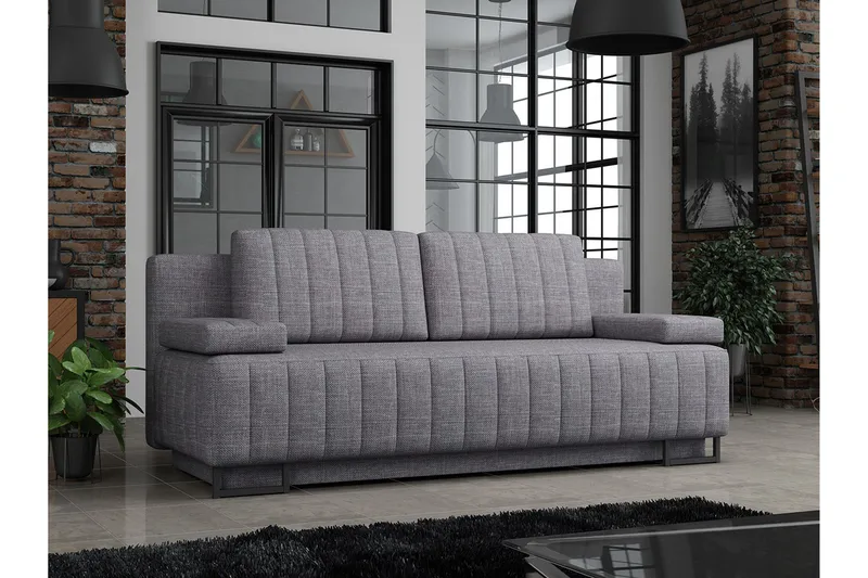 Elsinore 3:n ist Vuodesohva - Harmaa - Huonekalut - Sohva - Vuodesohva - 3 istuttava vuodesohva