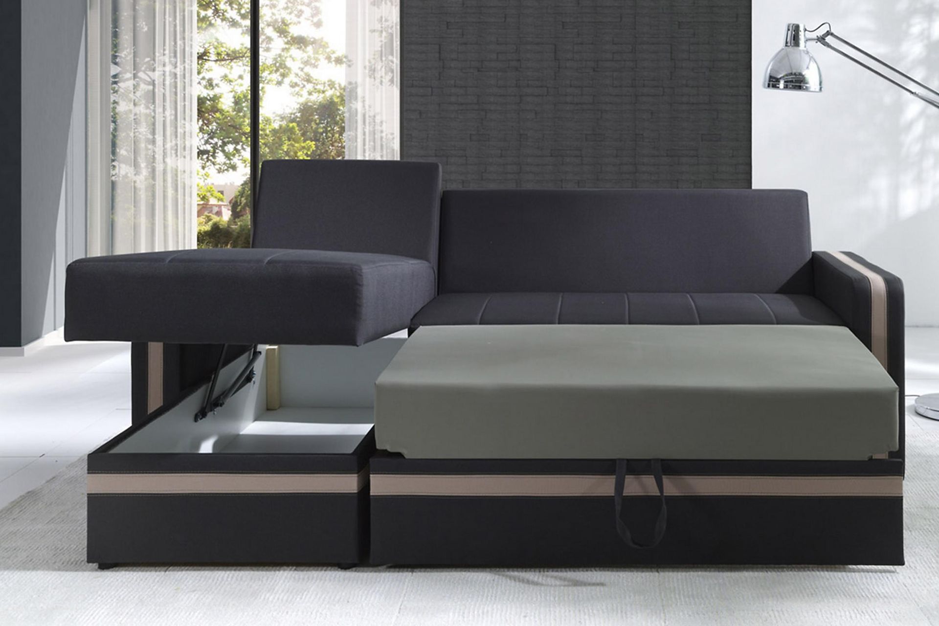 Euforia Divaanivuodesohva 234x156x82 cm - Huonekalut - Sohva - Vuodesohva