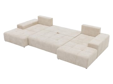Falor 5:n istuttava U-muotoinen vuodesohva - Luonnonvalkoinen - Huonekalut - Sohva - Vuodesohva