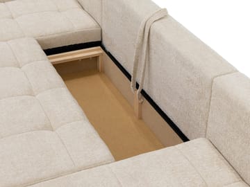 Falor 5:n istuttava U-muotoinen vuodesohva - Ruskea - Huonekalut - Sohva - Vuodesohva