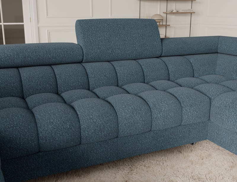 Fectory 6-istuttava Bubblig-kulmasohva, vuodemekanismilla, ki ja säilytystila, oikea - Jaffray 40 - Huonekalut - Sohva - Vuodesohva