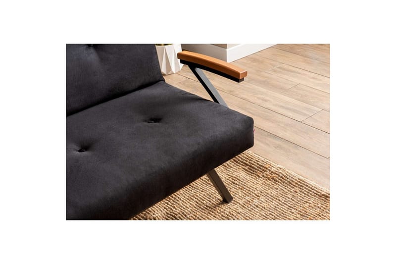 Fennor Vuodesohva 3-sits - Musta - Huonekalut - Sohva - Vuodesohva - 3 istuttava vuodesohva