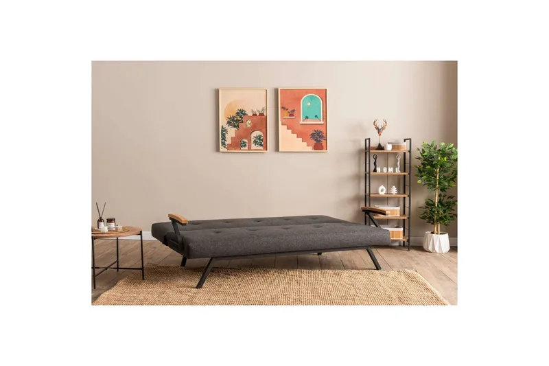 Fennor Vuodesohva 3-sits - Tummanharmaa - Huonekalut - Sohva - Vuodesohva - 3 istuttava vuodesohva