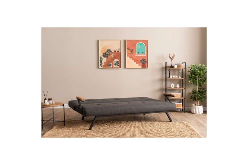 Fennor Vuodesohva 3-sits - Tummanharmaa - Huonekalut - Sohva - Vuodesohva - 3 istuttava vuodesohva