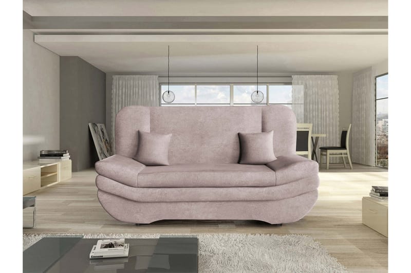 Figurelle Vuodesohva, 3-istuttava - Rosa - Huonekalut - Sohva - Vuodesohva - 3 istuttava vuodesohva