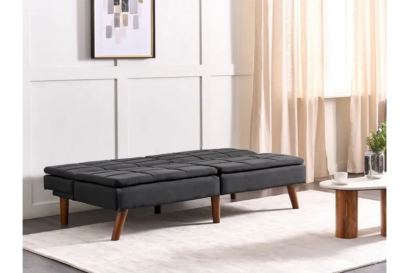 Finan Vuodesohva 3-istuttava - Musta/Tumma puu - Huonekalut - Sohva - Vuodesohva - 3 istuttava vuodesohva