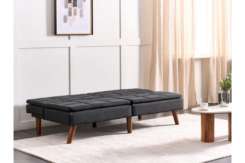 Finan Vuodesohva 3-istuttava - Musta/Tumma puu - Huonekalut - Sohva - Vuodesohva - 3 istuttava vuodesohva