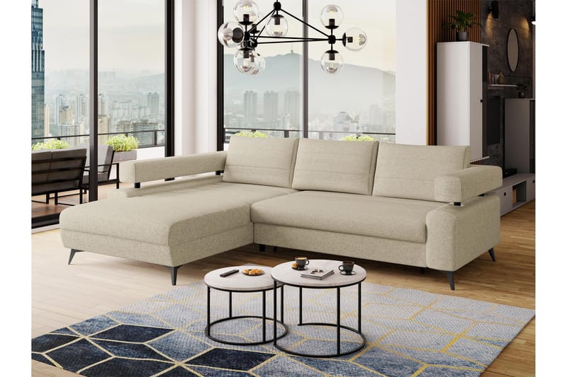 Fito Vuodesohva Divaanilla 3-istuttava - Beige - Huonekalut - Sohva - Vuodesohva