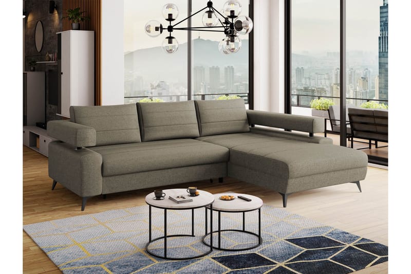 Fito Vuodesohva Divaanilla 3-istuttava - Harmaa - Huonekalut - Sohva - Vuodesohva