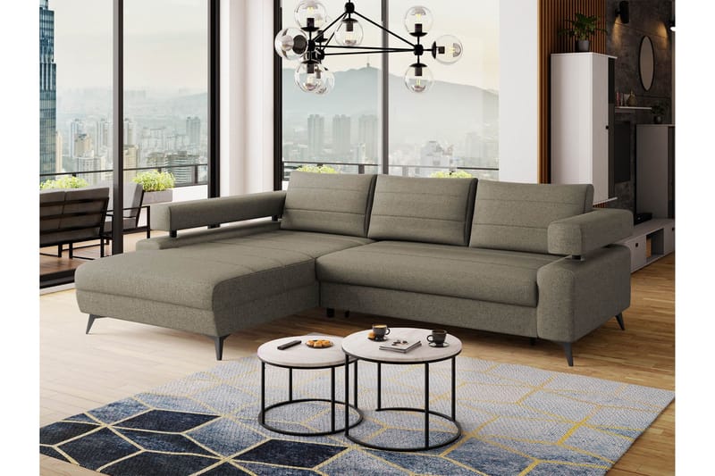 Fito Vuodesohva Divaanilla 3-istuttava - Harmaa - Huonekalut - Sohva - Vuodesohva