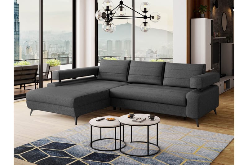 Fito Vuodesohva Divaanilla 3-istuttava - Harmaa - Huonekalut - Sohva - Vuodesohva