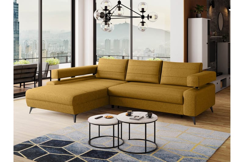 Fito Vuodesohva Divaanilla 3-istuttava - Keltainen - Huonekalut - Sohva - Vuodesohva