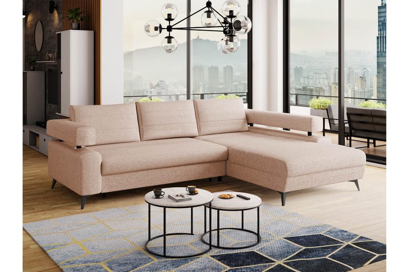 Fito Vuodesohva Divaanilla 3-istuttava - Vaaleanpunainen - Huonekalut - Sohva - Vuodesohva