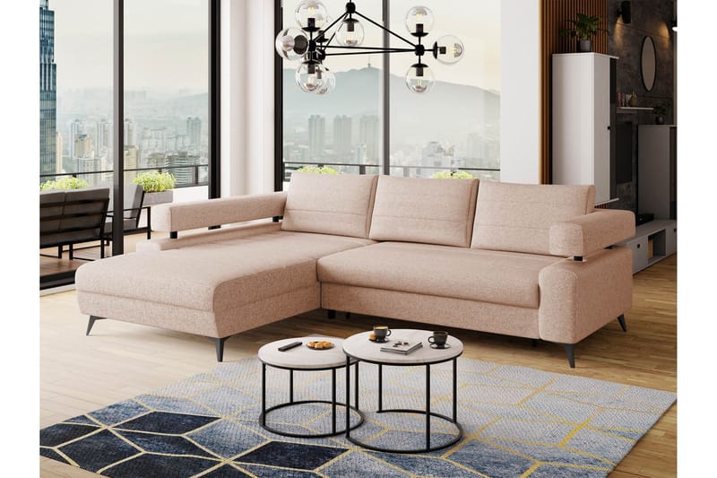 Fito Vuodesohva Divaanilla 3-istuttava - Vaaleanpunainen - Huonekalut - Sohva - Vuodesohva