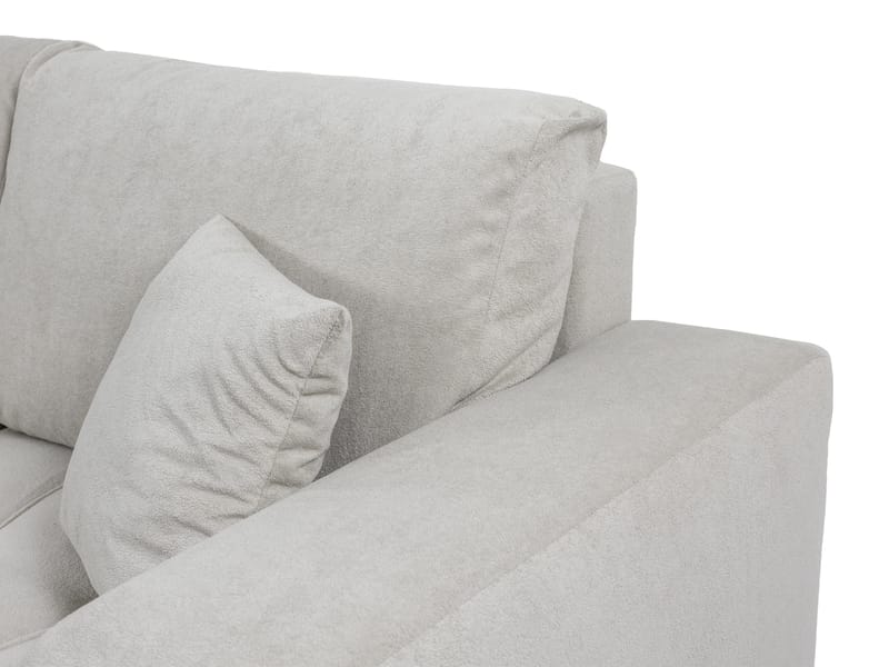 Flo 3-istuttava vasen l-mallinen vuodesohva säilytystilalla bouclé-kankaalla - Beige - Huonekalut - Sohva - Vuodesohva