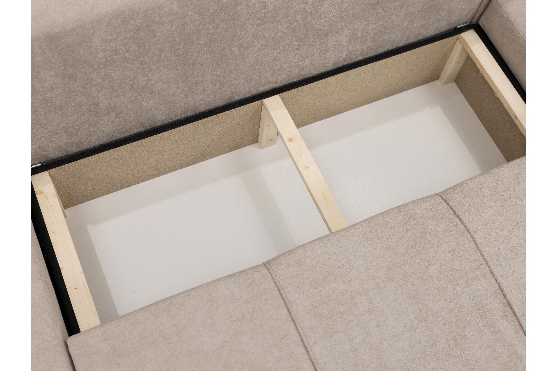 Flo Vuodesohva Tupladivaanilla 4-istuttava Plyysi - Beige - Huonekalut - Sohva - Vuodesohva