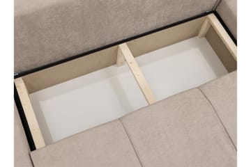 Flo Vuodesohva Tupladivaanilla 4-istuttava Plyysi - Beige - Huonekalut - Sohva - Vuodesohva