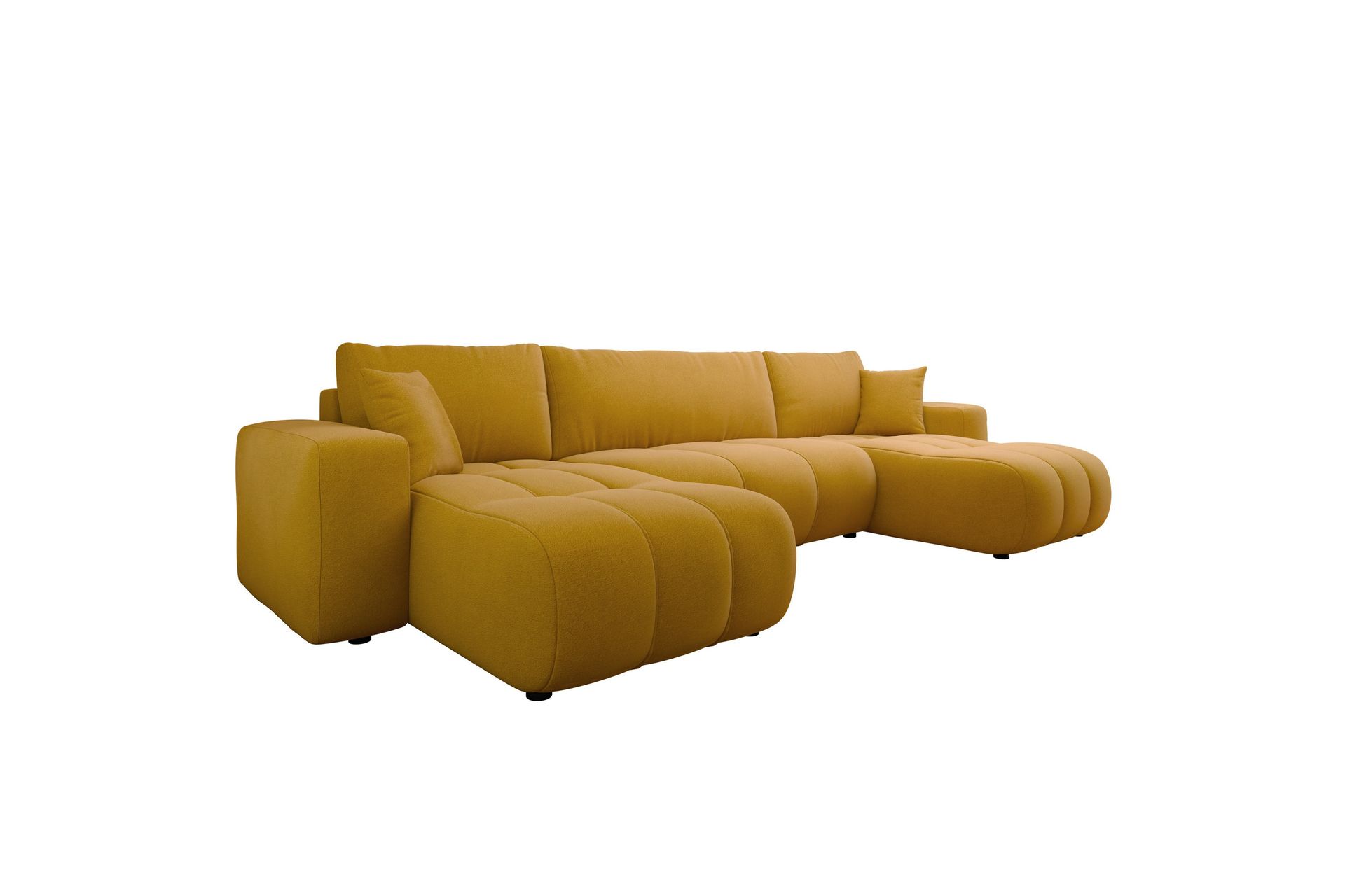 Flo Vuodesohva Tupladivaanilla 4-istuttava Plyysi - Beige - Huonekalut - Sohva - Vuodesohva