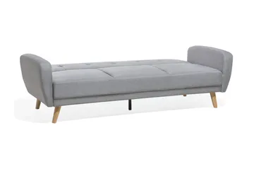 Florli 3-istuttava taitettava suorakaiteen muotoinen vuodesohva 104x190 cm kangasta - Harmaa - Huonekalut - Sohva - Vuodesohva - 3 istuttava vuodesohva