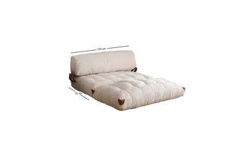 Fold Teddy Vuodesohva Valkoinen - Valkoinen - Huonekalut - Sohva - Vuodesohva - 2 istuttava vuodesohva