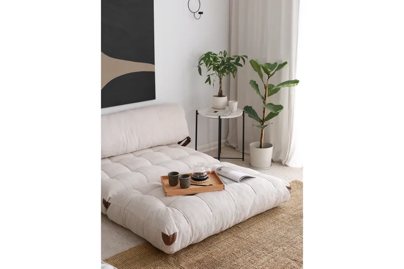 Fold Teddy Vuodesohva Valkoinen - Valkoinen - Huonekalut - Sohva - Vuodesohva - 2 istuttava vuodesohva