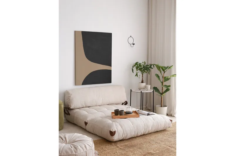 Fold Teddy Vuodesohva Valkoinen - Valkoinen - Huonekalut - Sohva - Vuodesohva - 2 istuttava vuodesohva