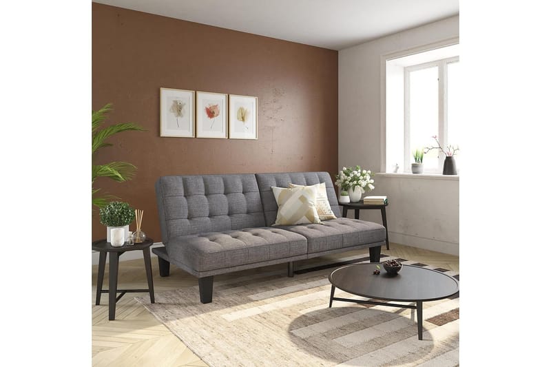 Futon Dexter Harmaa - Dorel Home - Huonekalut - Sohva - Vuodesohva - Futon - Futon sohva