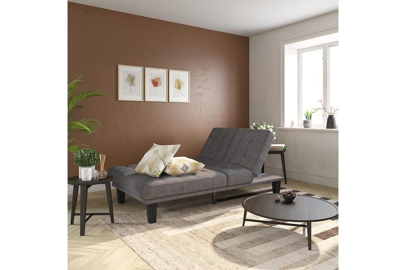 Futon Dexter Harmaa - Dorel Home - Huonekalut - Sohva - Vuodesohva - Futon - Futon sohva