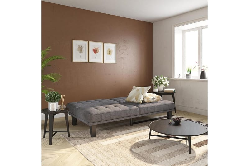Futon Dexter Harmaa - Dorel Home - Huonekalut - Sohva - Vuodesohva - Futon - Futon sohva