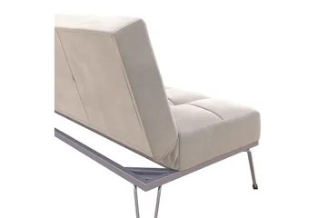 Futon Elle Sametti/Harmaa - Novogratz - Huonekalut - Sohva - Vuodesohva - Futon - Futon sohva