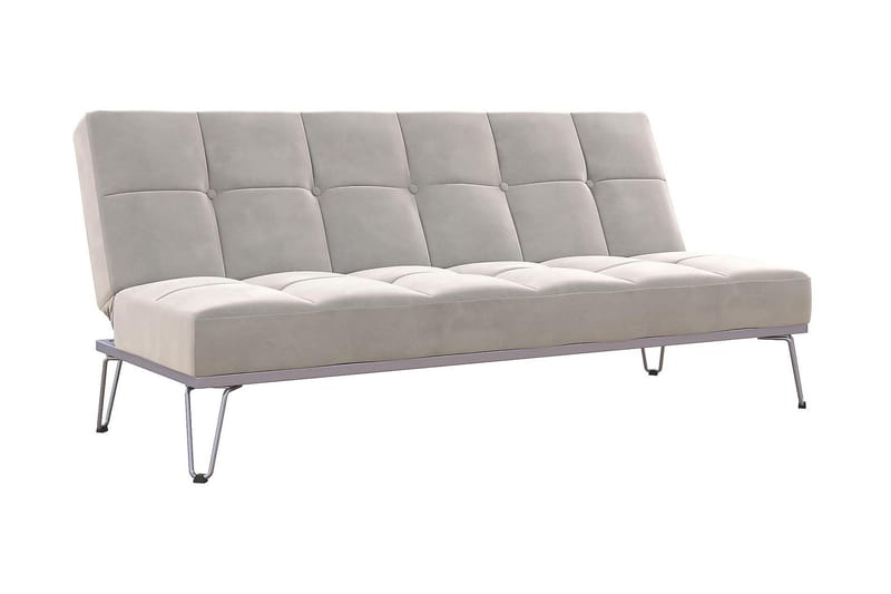 Futon Elle Sametti/Harmaa - Novogratz - Futon sohva