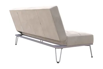 Futon Elle Sametti/Harmaa - Novogratz - Huonekalut - Sohva - Vuodesohva - Futon - Futon sohva