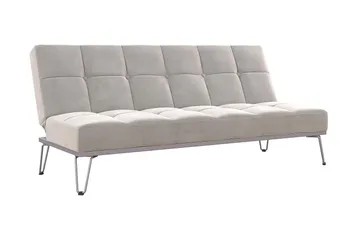 Futon Elle Sametti/Harmaa - Novogratz - Huonekalut - Sohva - Vuodesohva - Futon - Futon sohva