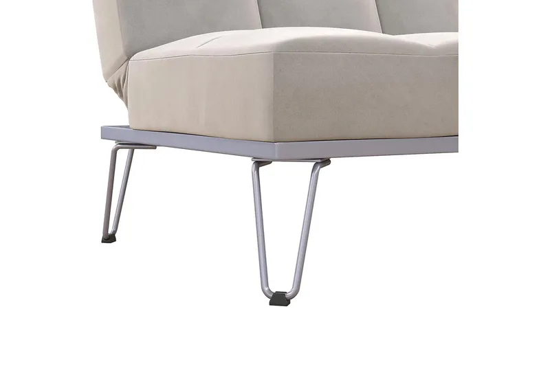 Futon Elle Sametti/Harmaa - Novogratz - Huonekalut - Sohva - Vuodesohva - Futon - Futon sohva