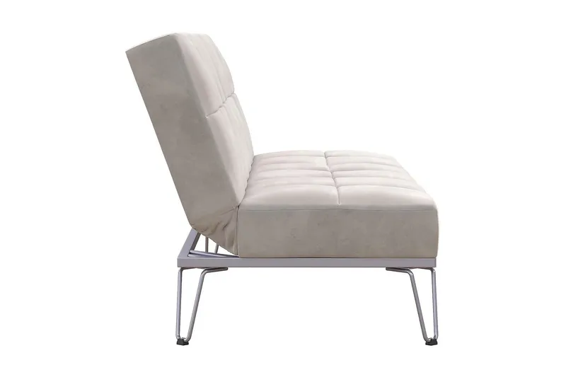 Futon Elle Sametti/Harmaa - Novogratz - Huonekalut - Sohva - Vuodesohva - Futon - Futon sohva