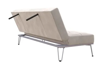 Futon Elle Sametti/Harmaa - Novogratz - Huonekalut - Sohva - Vuodesohva - Futon - Futon sohva