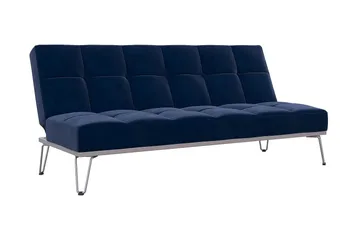 Futon Elle Sametti/Sininen - Novogratz - Huonekalut - Sohva - Vuodesohva - Futon - Futon sohva