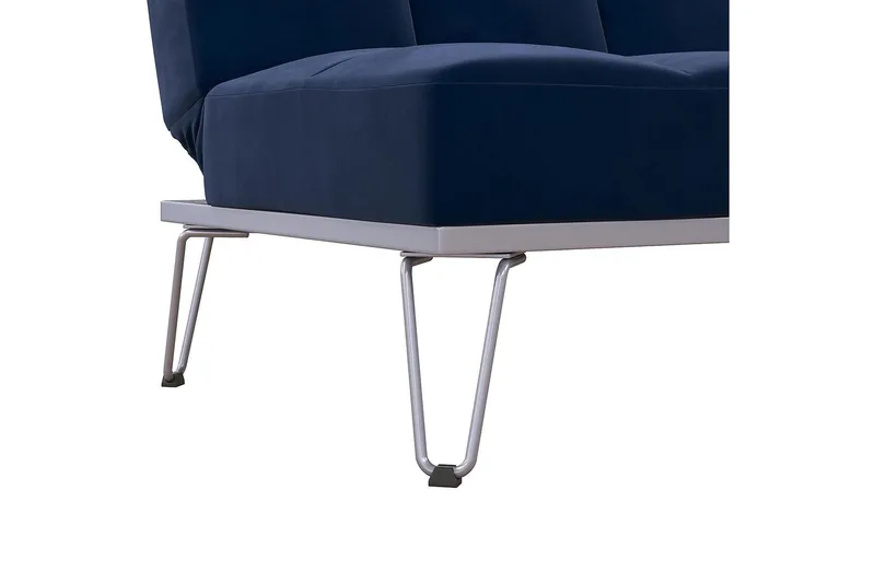 Futon Elle Sametti/Sininen - Novogratz - Huonekalut - Sohva - Vuodesohva - Futon - Futon sohva