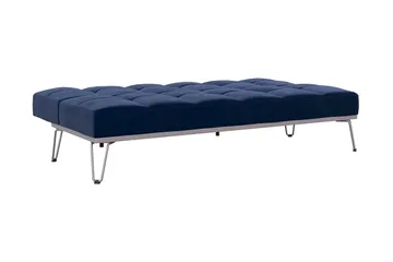 Futon Elle Sametti/Sininen - Novogratz - Huonekalut - Sohva - Vuodesohva - Futon - Futon sohva