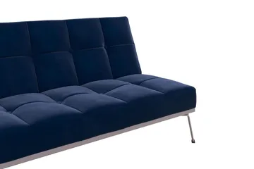 Futon Elle Sametti/Sininen - Novogratz - Huonekalut - Sohva - Vuodesohva - Futon - Futon sohva