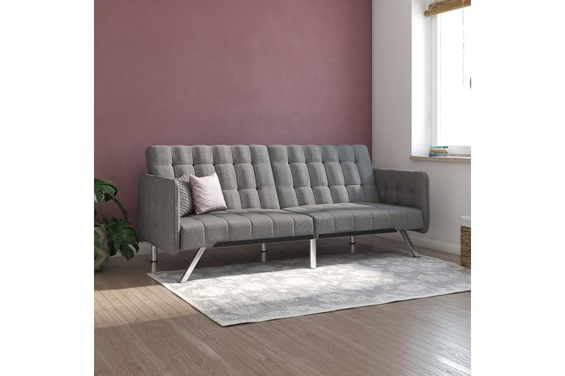 Futon Emily Pellavanharmaa - Dorel Home - Huonekalut - Sohva - Vuodesohva - Futon - Futon sohva