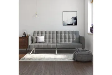 Futon Emily Pellavanharmaa - Dorel Home - Huonekalut - Sohva - Vuodesohva - Futon - Futon sohva