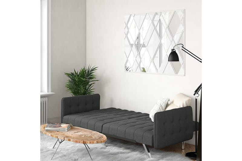 Futon Emily Pellavanharmaa - Dorel Home - Huonekalut - Sohva - Vuodesohva - Futon - Futon sohva