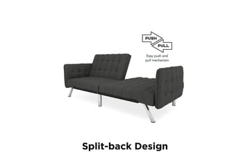 Futon Emily Pellavanharmaa - Dorel Home - Huonekalut - Sohva - Vuodesohva - Futon - Futon sohva